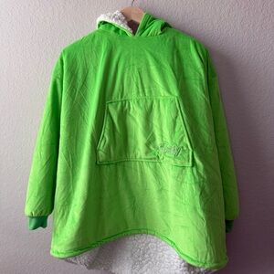 Kids Comfy Bright‎ Green Hooded Pullover
